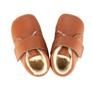 Babystiefel braun mit Schurwolle