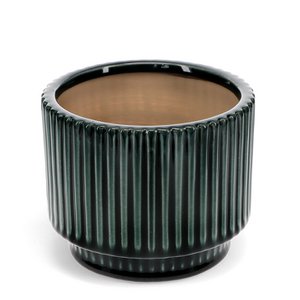 Ridged planter - Dark Green