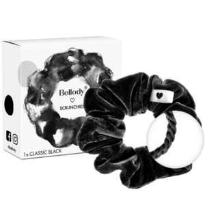 Velvet Scrunchie Black - BellodyÂ® (1 piece - Classic Black)