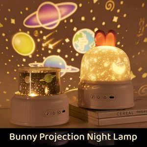 Bunny Galaxy projectie-nachtlamp
