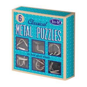 RET-HOH 6 Metal brain puzzles / IQ Puzzle / Brain Brekers Games for Adults & Children Op = Op