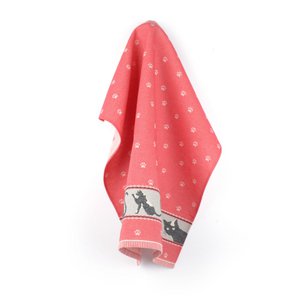 Bunzlau Castle Theedoek Cats Rood