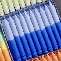 Spitzkerzen – Sommerstimmung / klare wasserblaue Farben