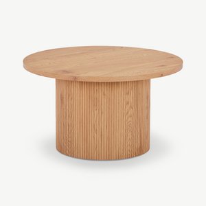 Duarte ronde salontafel, natuurlijk hout