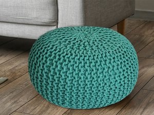 Pouf Ø 55 H 37 H 37 brei -kruk stoel pouf vloerkussen duurzaam