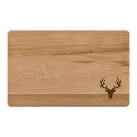 Deer breakfast board, made of beech wood 24x15x1cm