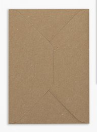 Kraft envelope, a plain brown envelope made of kraft paper material.