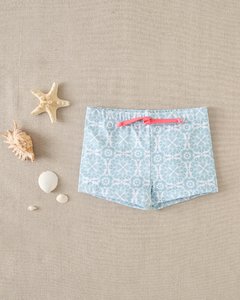 Baby Boy's Boxer Shorts Retro Print Sky Blue M192-23504044