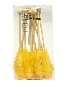 Sugar Candy Sticks Saffron 12Stk.