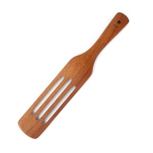Cooking Utensils - Slotted Spatula - Khaya Wood - Handmade - Eco-friendly