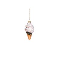 Xmas Hanger - Icecream - Glass - 5,5x5,5x12cm