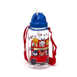  450ml children's shatterproof water bottle with adorable animal graphics, perfect for kids' hydration on the go.