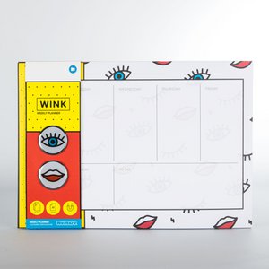 Mustard - Desktop Weekplanner 52 Paginas Knipoog - Multicolor