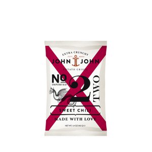 John & John Chips Crisps Sweet Chili 40g bag