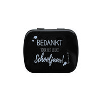 Peppermint tin 'Thanks School Year'