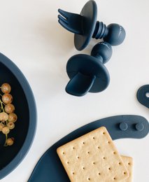 Silicone Cutlery Set - Ocean Blue
