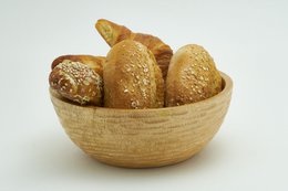 Drewniana miska - miska na owoce - salaterka - model Carved Low - natural - różne rozmiary