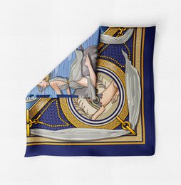 Fular El Rapto de Europa 100% sarga de seda (2 colores) 90*90 cm
