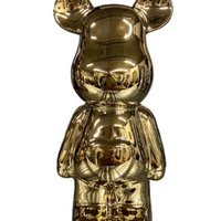Ceramic bear 28cm gold Copy 2
