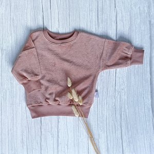 Übergroßer Pullover aus Samt in Mauve