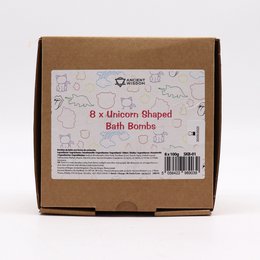 8x Einhorn-Badebombe 100g - Passionsfrucht