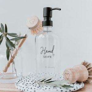 Seifenspender Handseife transparent 500ml (VE = 6 Stk)