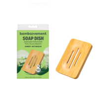 Sustainable & Eco-Friendly Bamboo Soap Dish - Rectangular