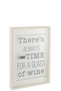 J-Line kader Kurken Engels - hout - beige - large