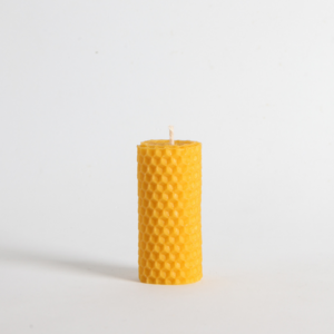 Set van 3 kleine gerolde natuurlijke bijenwaskaarsen