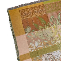 NIN-NIT | Couverture florale | plaid | couverture tissée | 160 x 220 cm