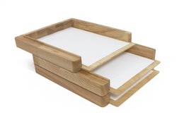 Plateau organisateur de papier, organisateur de bureau papier 3 plateaux
