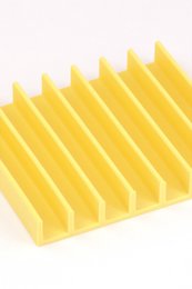 Soap dish made from recycled PET tropical yellow reef