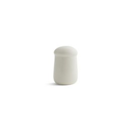  White ceramic salt and pepper shaker set, cylindrical round shape, minimalist design, kitchen tableware