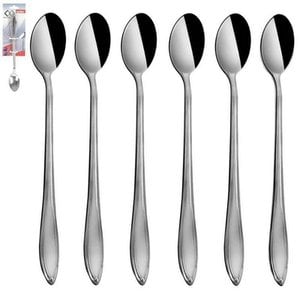 Langgriff Löffel Stahl 6 PCs