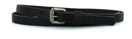 Leather Belt 1.5cm | crocodile print