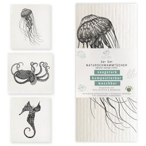 Sponsdoekje set van 3 - onderwater