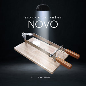 Prosciuttorek van roestvrij staal en hout - Domy