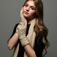 "Anou" Fingerless Cashmere Gloves