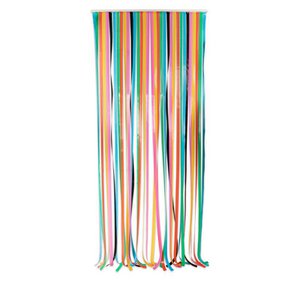 Kitsch Kitchen door curtain Bonaire multi-color plastic 90x220cm