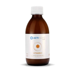 Liposomal Vitamin C | PURE - A high-quality vitamin C supplement in a liposomal formulation for enhanced absorption and bioavailability. The product features a clear, amber-colored liquid in a glass bottle.
