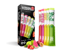 A set of 5 colorful cocktail mixers in various neon colors. The mixers come in a variety of vibrant shades including pink, yellow, and green. They are designed for adding flavor and color to cocktails.