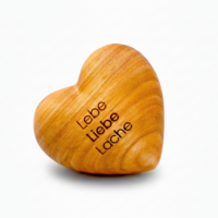 Thankgoods Holzherz Lebe, Liebe, Lache