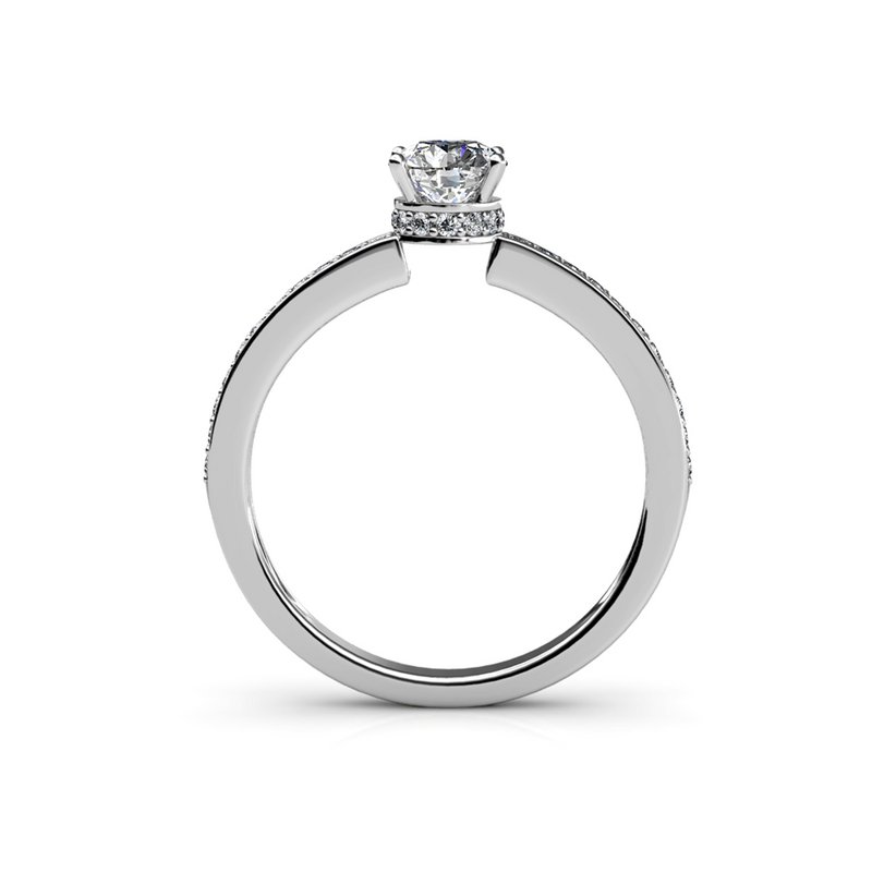Bague Elise - Argenté et Cristal