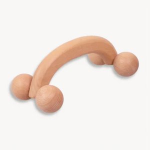 Massageroller aus Holz mit 4 Kugeln, Massagegerät