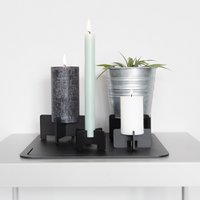 Rocket (kaarsen) standaard - 80x40mm - zwart