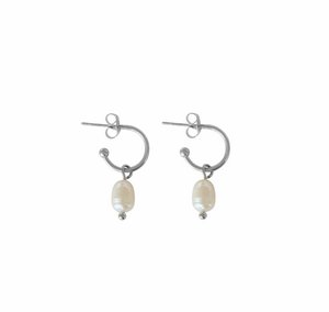 Classic pearl earrings - Silver
