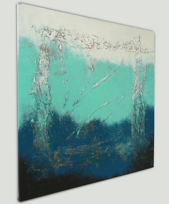 Schilderij - Oceanic Square Light