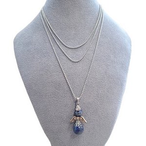 Chain with lapis lazuli happiness angel