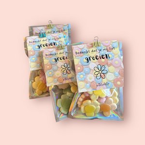 candy bag thank you for let me grow