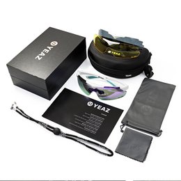 SUNUP Set Magnet-Sport-Sonnenbrille Matt weiß /  Full Revo Purple